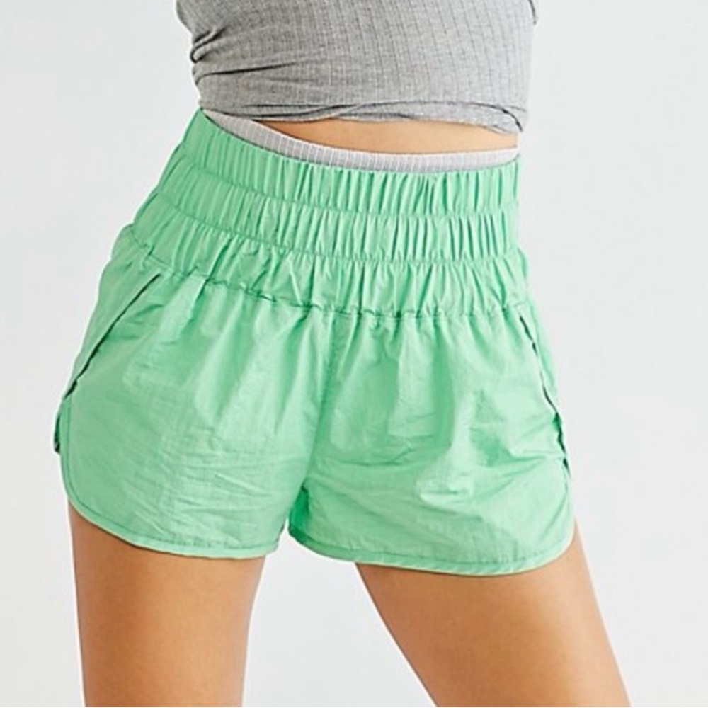 Green Way Home Athletic Shorts by Free People Movement